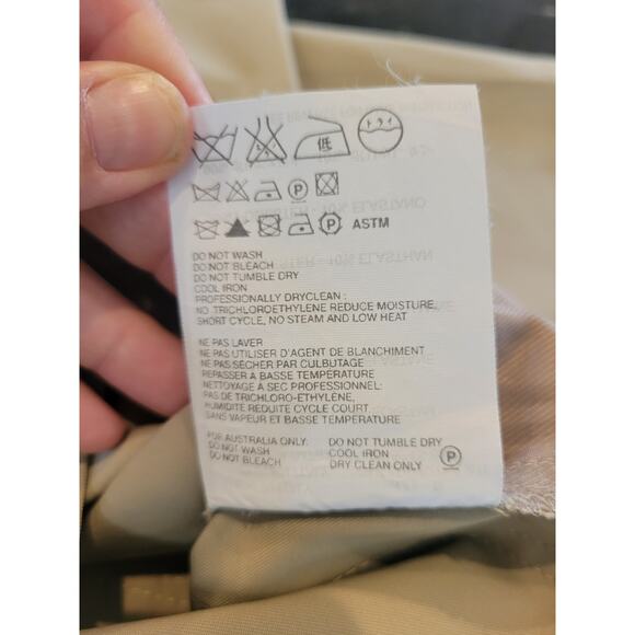 Vintage 2000' Prada Crop Beige Khaki Pants SZ 38 - Picture 12 of 12